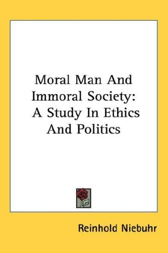 Cover of Moral Man and Immoral Society