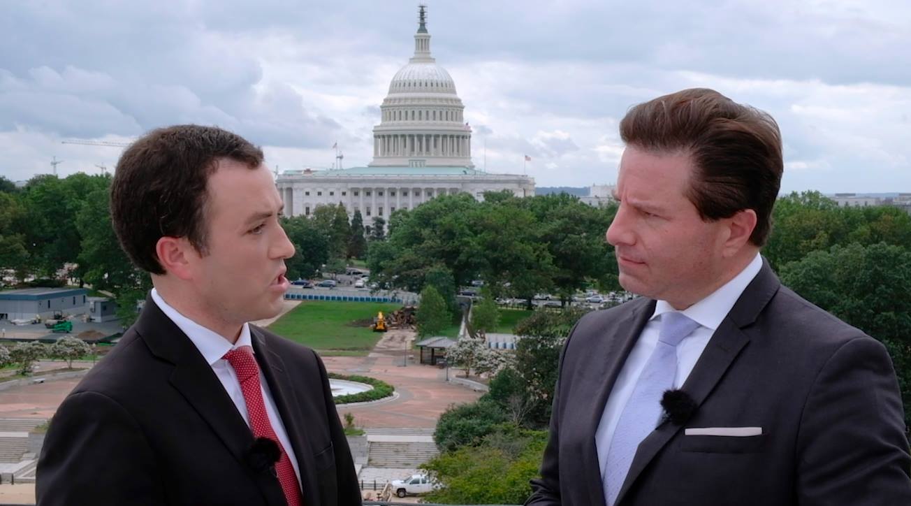 Brian Calfano on Capitol Hill with Fox News correspondent Mark Meredith