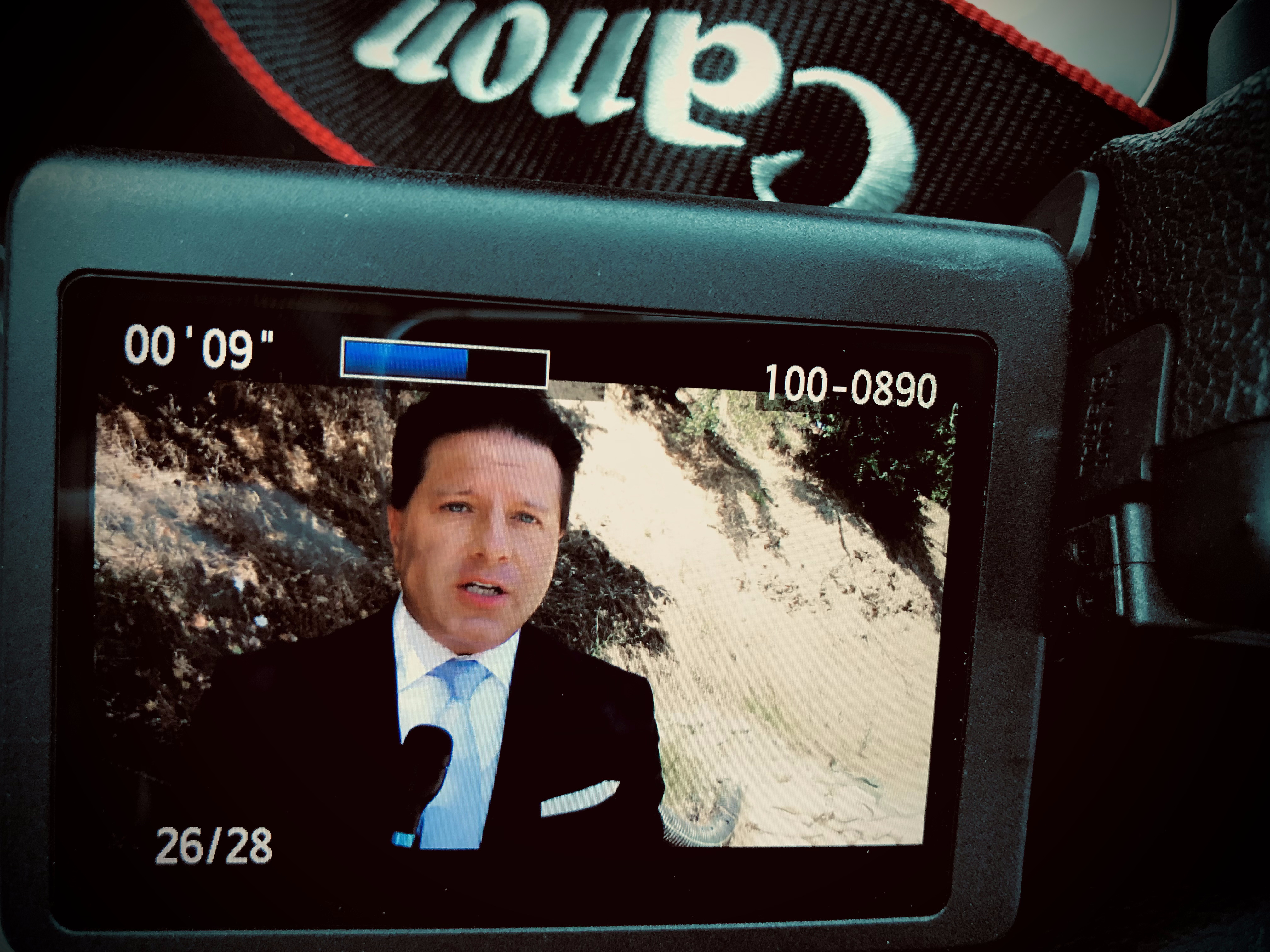 Brian Calfano reporting on location for the 50th anniversary of the Tate/LaBianca murders, Los Angeles